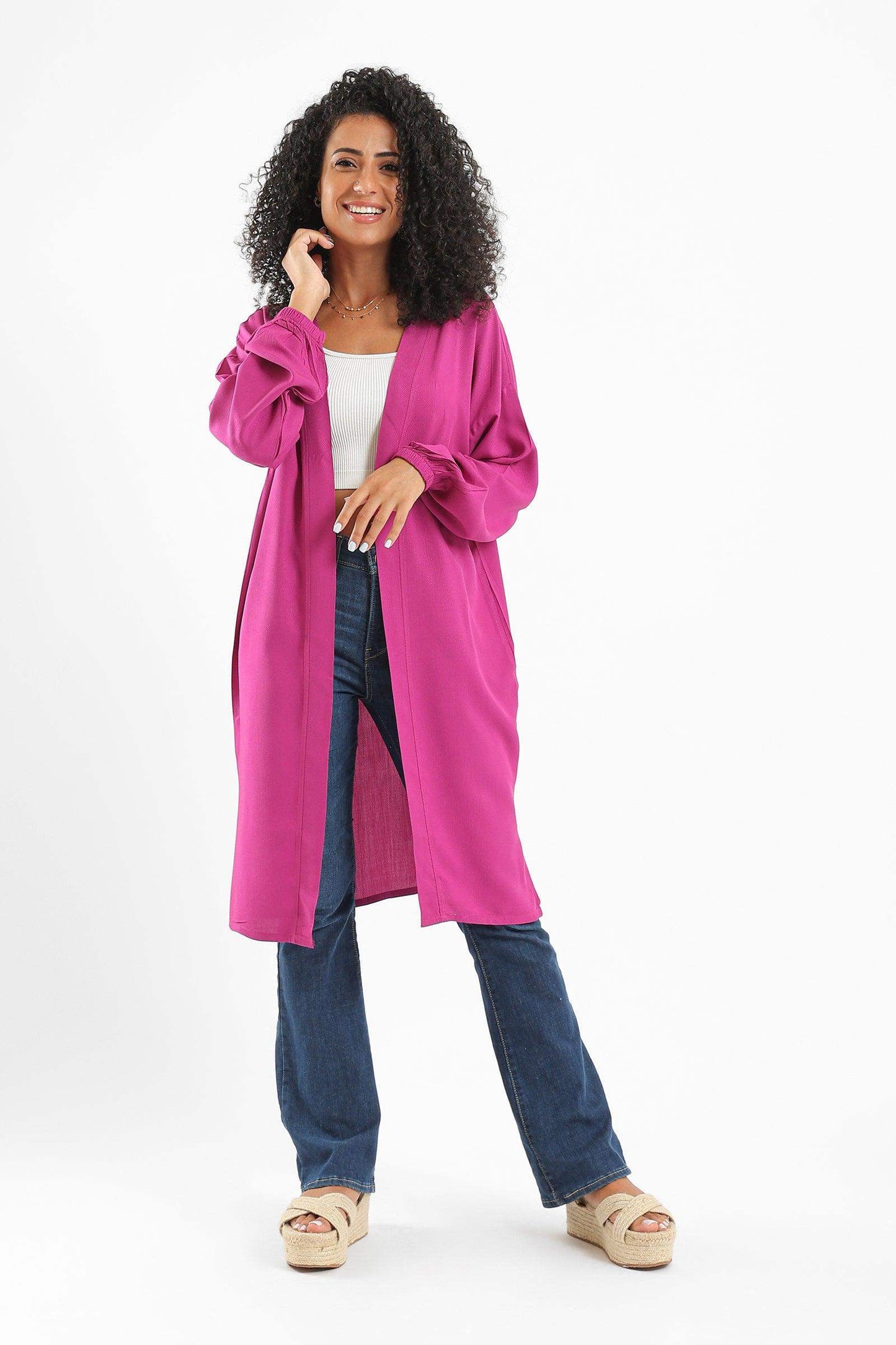 Dropped Shoulder Oversized Kimono