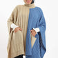 Carina Dual Tone Knitted Poncho