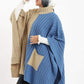 Carina Dual Tone Knitted Poncho