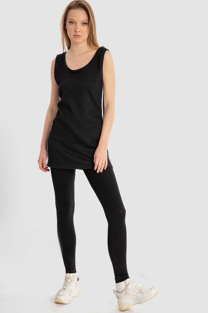 Scoop-Neck Sleeveless Top