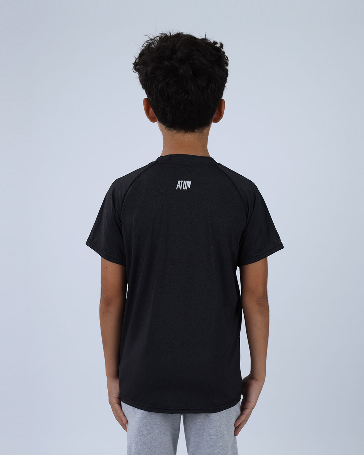 Black Power-On Sports T-Shirt for Boys