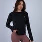 Black Thumbhole Active Top