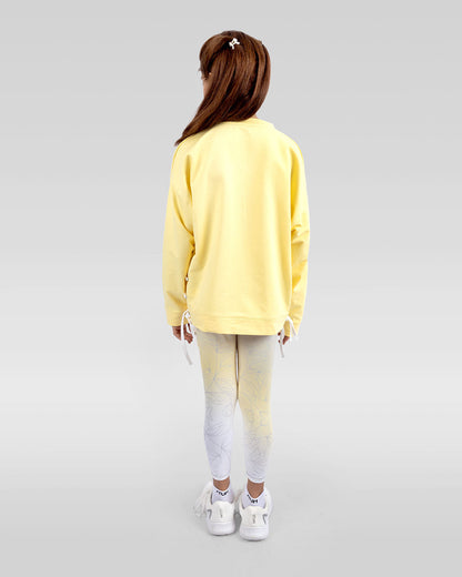 Side Drawstring Sweatshirt For Girls