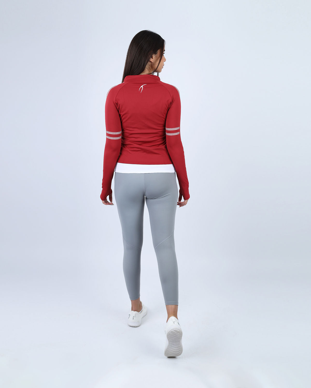 Red Athleisure Inspire Zip Jacket