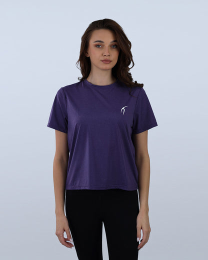 Purple Hyper Short Sleeves Training Top