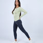 Light Green Blush Elegance Long-Sleeve Active Top