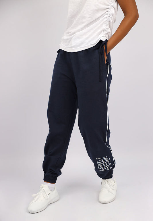 Navy Elastic Cuff Active Sweatpants