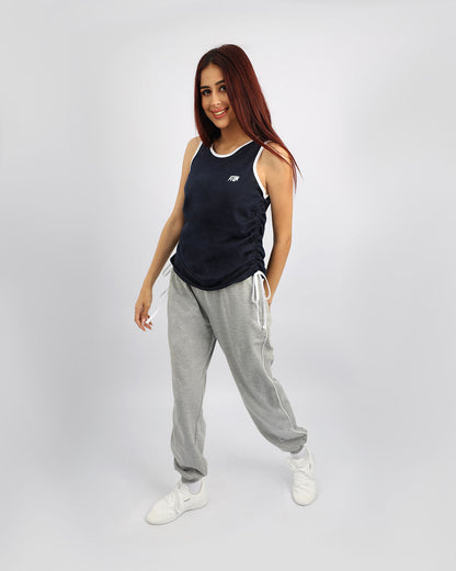 Gray Essential Sweatpants with Elasticated Cuff