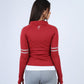 Red Athleisure Inspire Zip Jacket