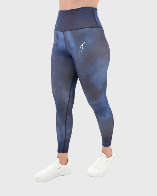 ATUM| Yoga Printed Women's Leggings - Navy