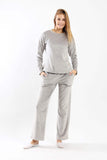 Carina Fleece Solid Pyjama Set