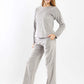 Carina Fleece Solid Pyjama Set