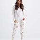 Carina Floral Pyjama Set with Plain Top