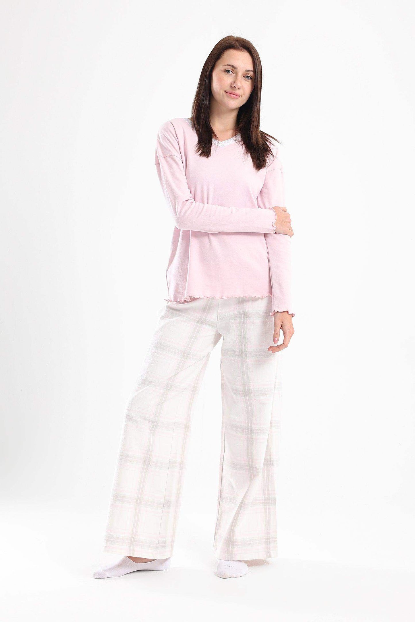 Carina Frilled Edges Pyjama Set