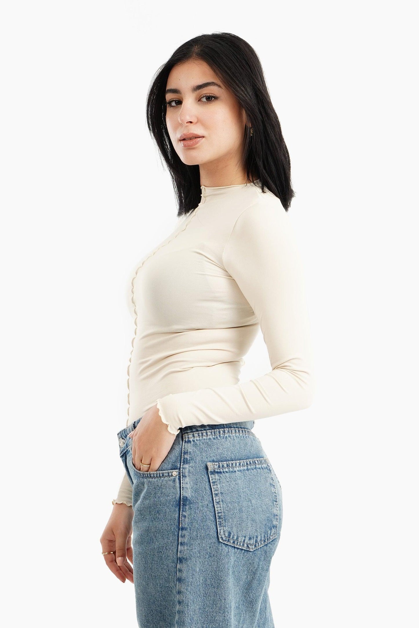 Frilled Hem Slim Top - Carina - ??Ã¢â‚¬â„¢????????ÃƒÂ±??Ã¯Â¿Â½ÃƒÂ¿??Ã†â€™?ÃƒÂ¿????