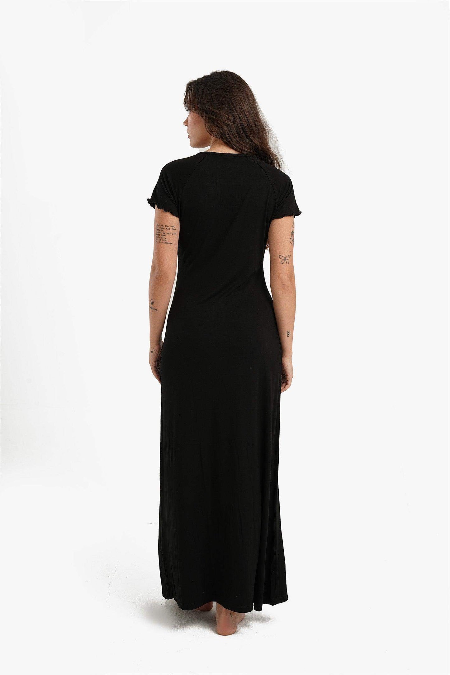 Frilled Short Sleeves Nightgown - Carina - ??√É¬¢√¢‚Äö¬¨√¢‚Äû¬¢????????√É∆í√Ç¬±??√É¬Ø√Ç¬ø√Ç¬Ω√É∆í√Ç¬ø??√É‚Ä†√¢‚Ç¨‚Ñ¢?√É∆í√Ç¬ø????