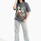 Dark Gray Front Graphic Lounge T-Shirt