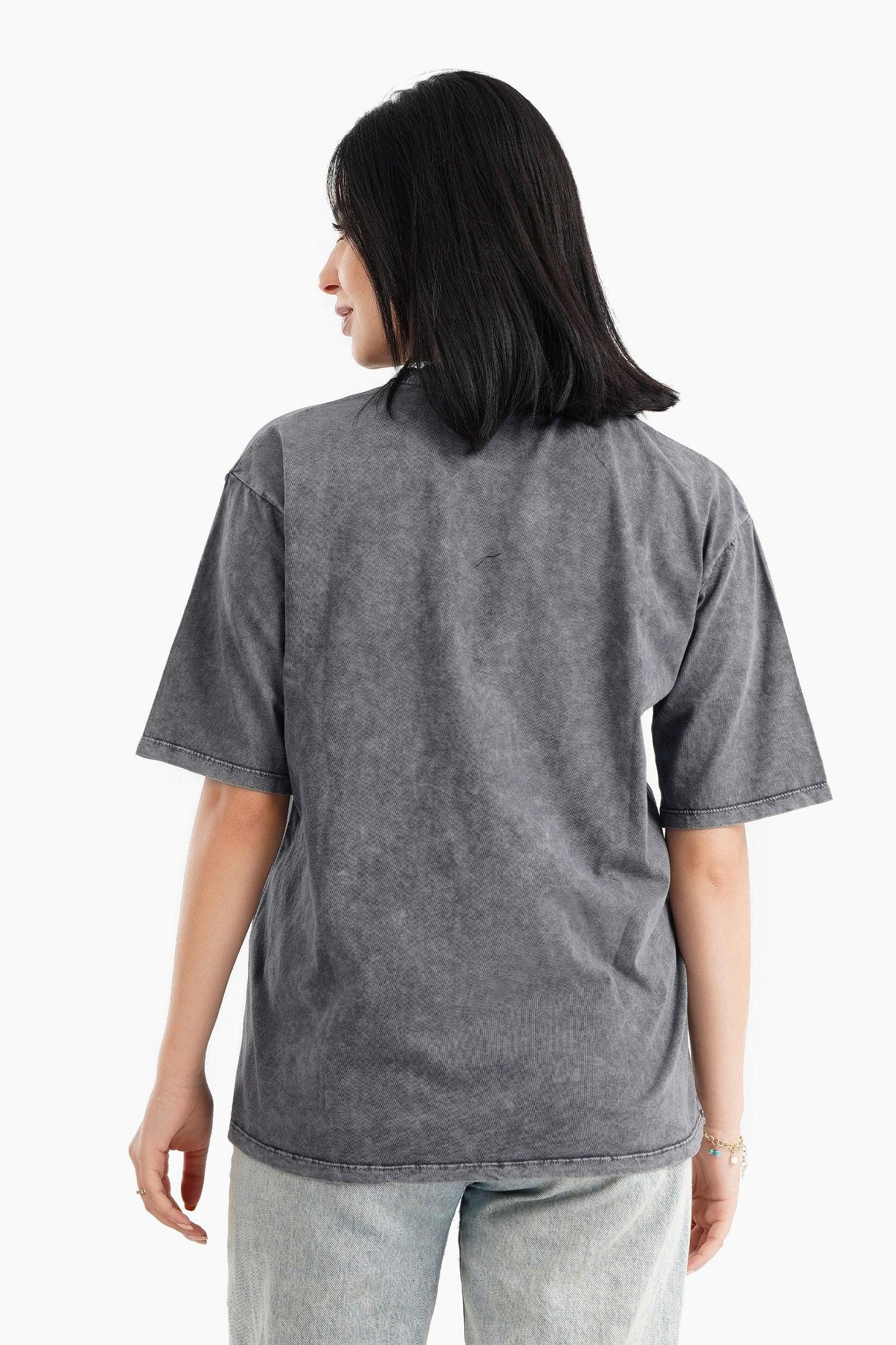 Dark Gray Front Graphic Lounge T-Shirt