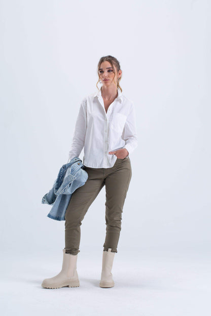 بنطال جينز طويل