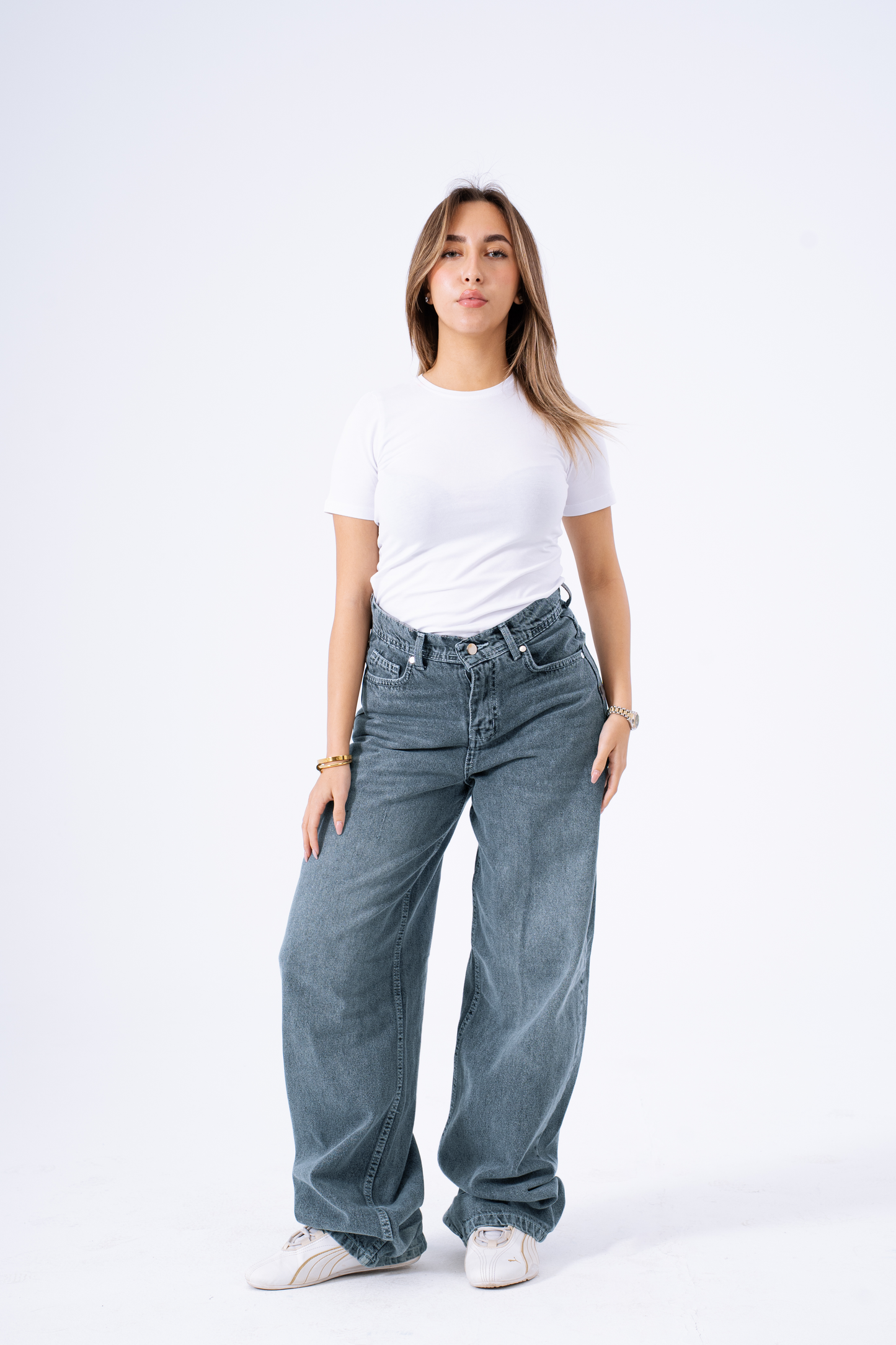 STONEWASH BLUE Baggy Jeans
