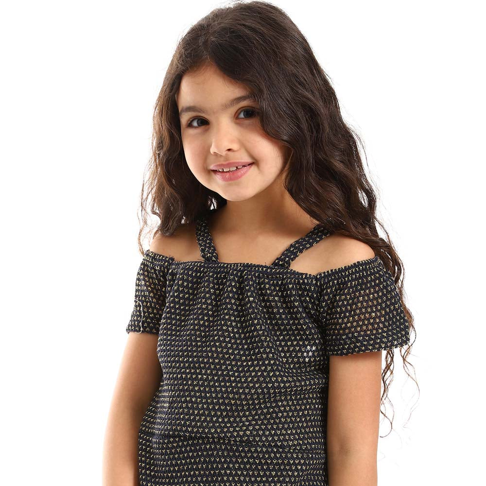 Girls Off Shoulder High-Low Dress