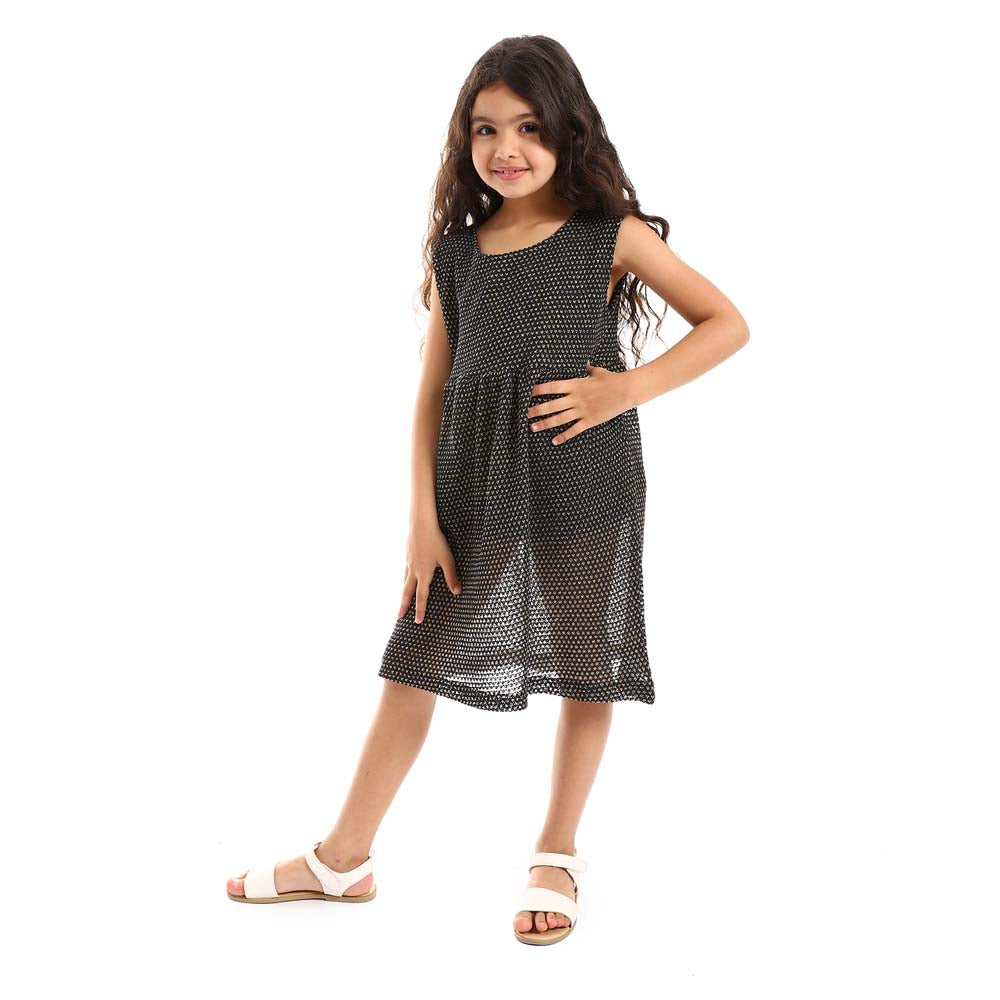 Teen Girls Sleeveless Stitched Dress