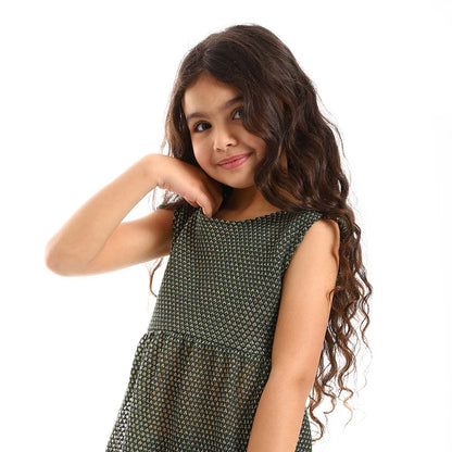 Teen Girls Sleeveless Stitched Dress