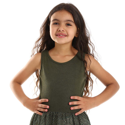 Girls Sleeveless Knitted Dress