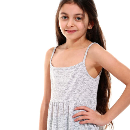 Girls Straps Knee Length Dress