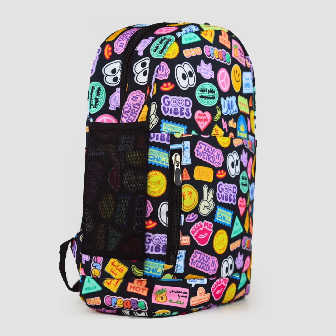 "Gen Z" Printed Laptop Backpack