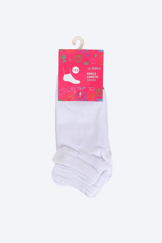 Carina Girly Ankle Length Socks - 5 Pairs