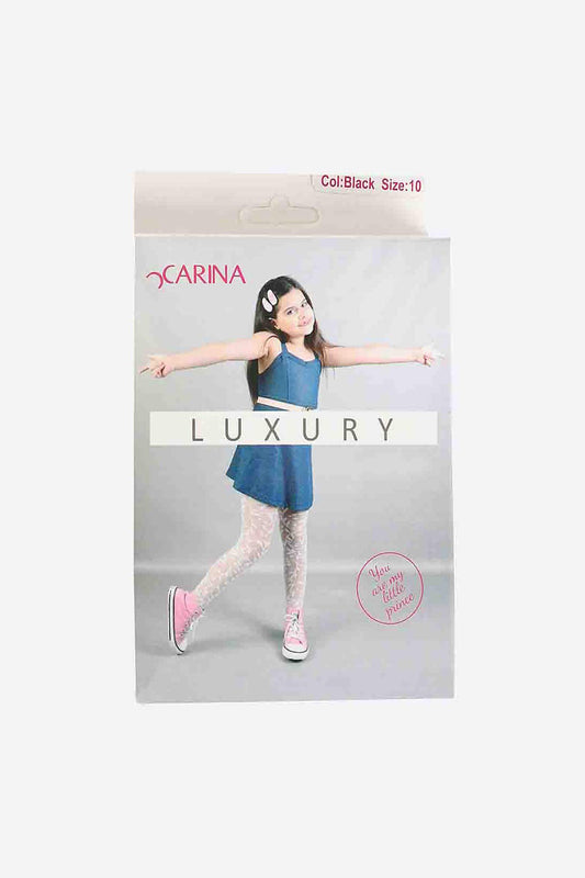 Carina Jacquard Pantyhose for Baby Girls