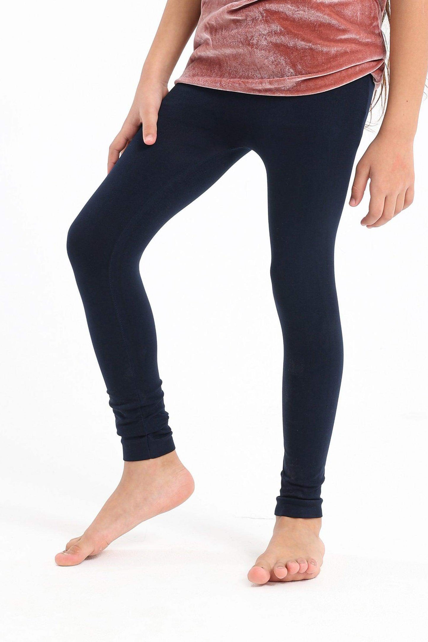 Carina Breathable Plain Leggings for Girls