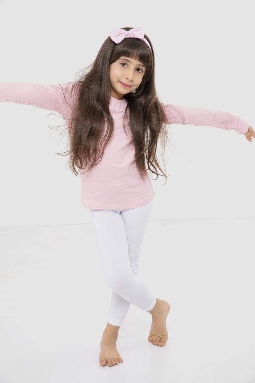 Carina Breathable Plain Leggings for Girls