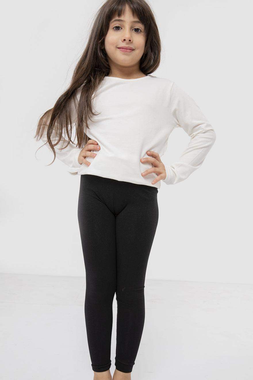 Carina Breathable Plain Leggings for Girls