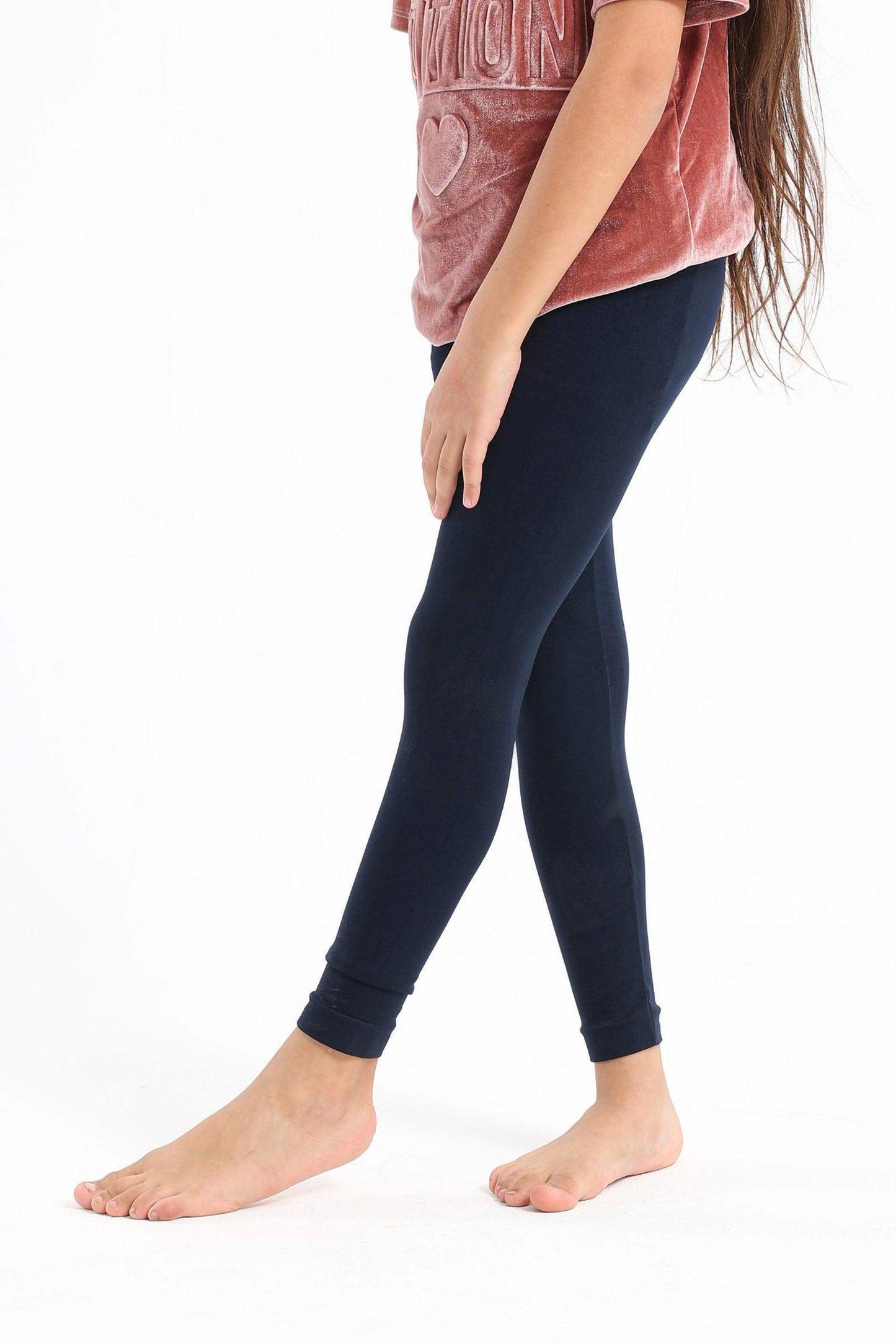 Carina Breathable Plain Leggings for Girls