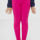 Carina Breathable Plain Leggings for Girls