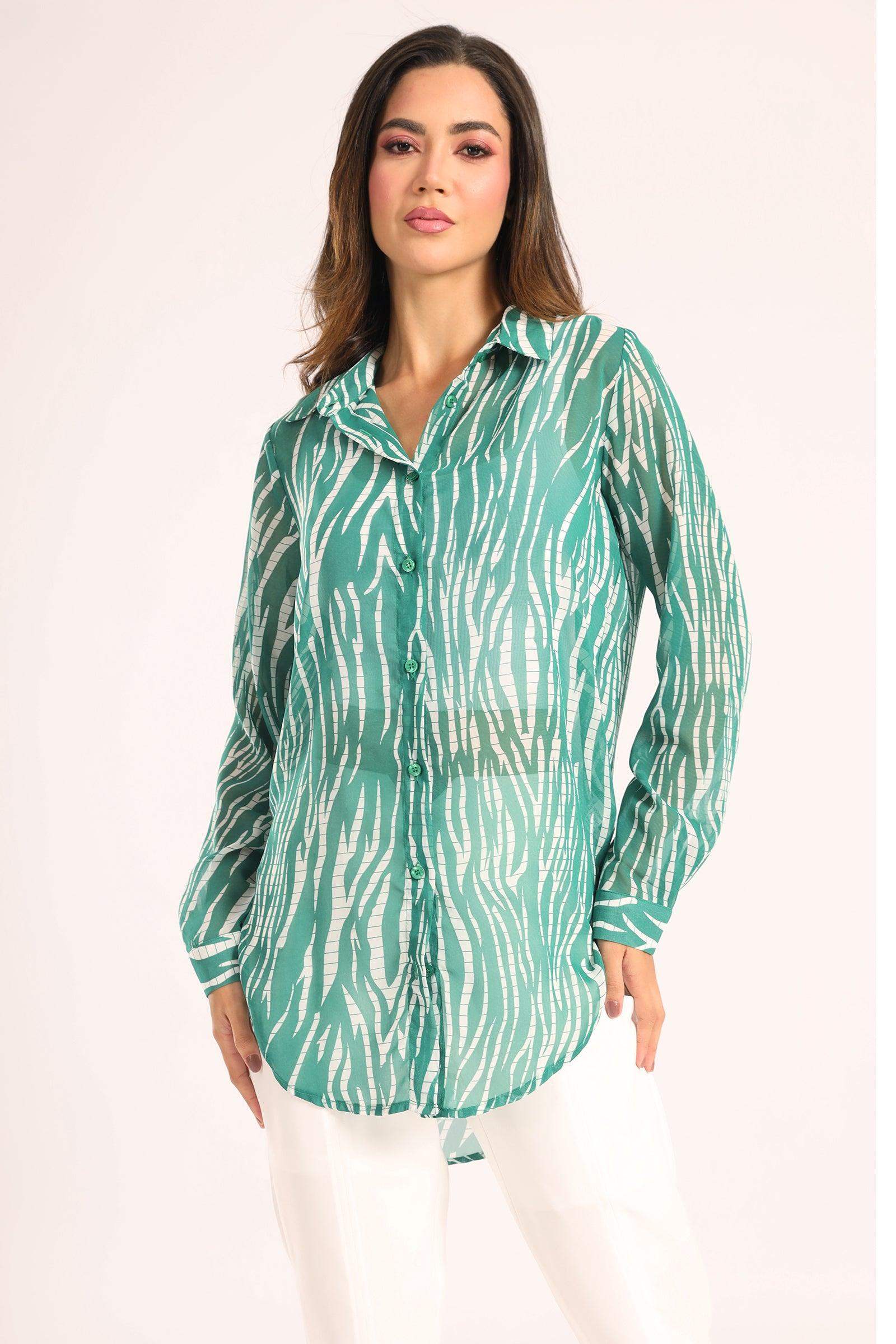 Green Zebra Print Shirt - Carina - ??√É¬¢√¢‚Äö¬¨√¢‚Äû¬¢????????√É∆í√Ç¬±??√É¬Ø√Ç¬ø√Ç¬Ω√É∆í√Ç¬ø??√É‚Ä†√¢‚Ç¨‚Ñ¢?√É∆í√Ç¬ø????