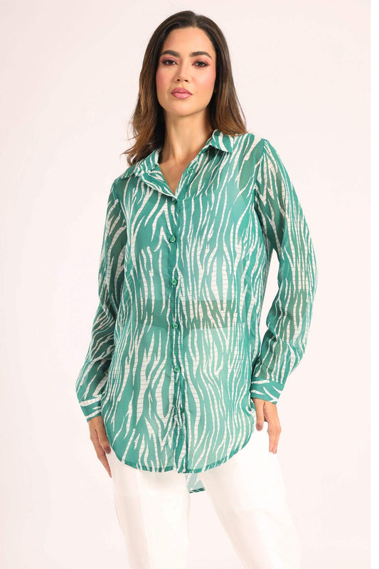 Green Zebra Print Shirt - Carina - ??√É¬¢√¢‚Äö¬¨√¢‚Äû¬¢????????√É∆í√Ç¬±??√É¬Ø√Ç¬ø√Ç¬Ω√É∆í√Ç¬ø??√É‚Ä†√¢‚Ç¨‚Ñ¢?√É∆í√Ç¬ø????