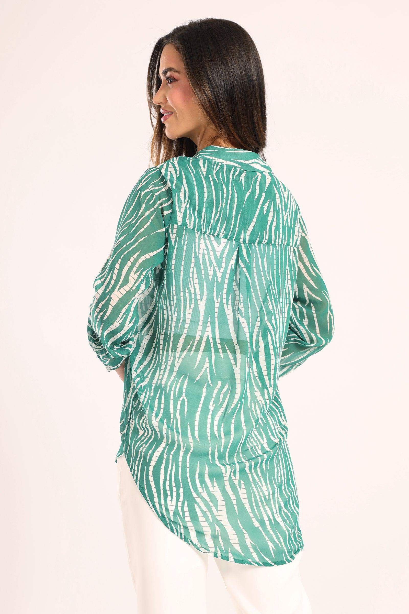 Green Zebra Print Shirt - Carina - ??√É¬¢√¢‚Äö¬¨√¢‚Äû¬¢????????√É∆í√Ç¬±??√É¬Ø√Ç¬ø√Ç¬Ω√É∆í√Ç¬ø??√É‚Ä†√¢‚Ç¨‚Ñ¢?√É∆í√Ç¬ø????