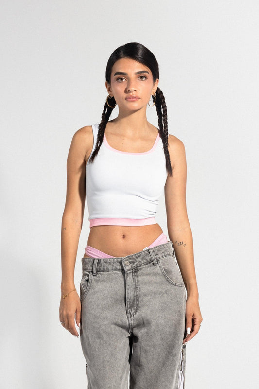 قميص داخلي رمادي قصير