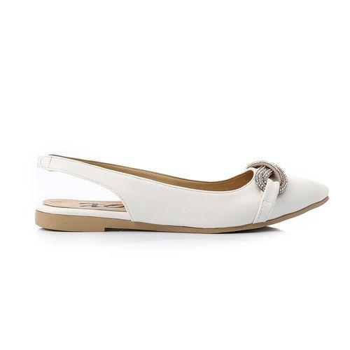 Slingback Strass Flat Shoes