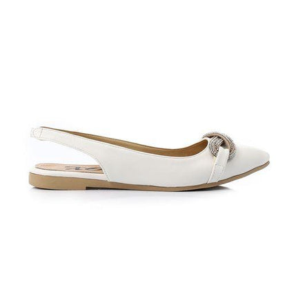 Slingback Strass Flat Shoes