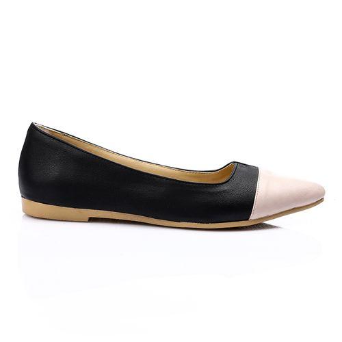 Black Comfy Bi-Tone Ballerina