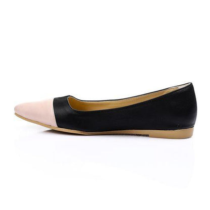 Black Comfy Bi-Tone Ballerina
