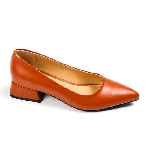 Pointed Toe Wide Heel Shoes