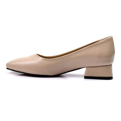 Classic Solid Heeled Shoes