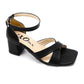 XO Square Toe Cross Sandal