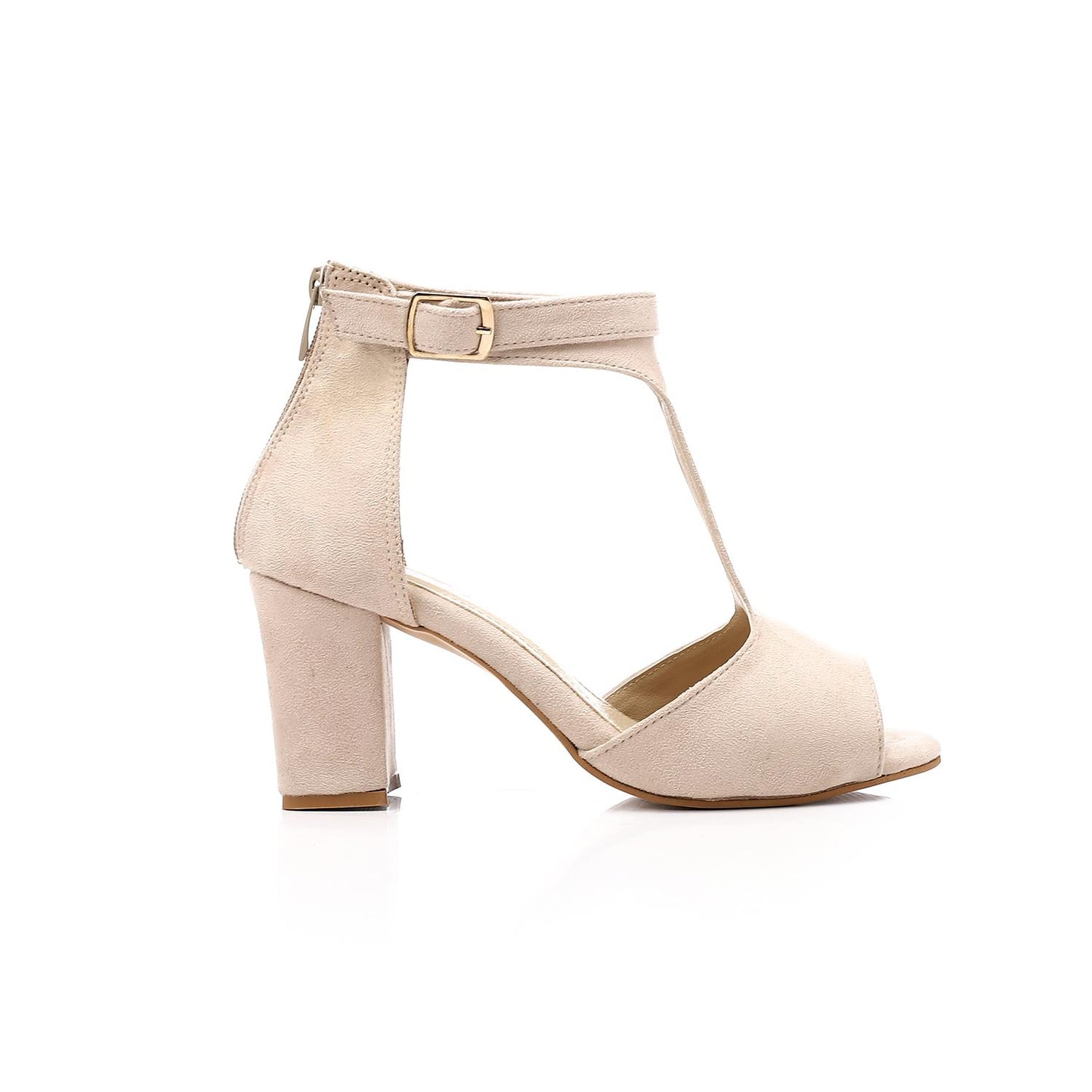 XO Style Ankle Sandal with Back Zipper