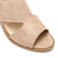 XO Style Mid Heel Sandal with Back Zipper